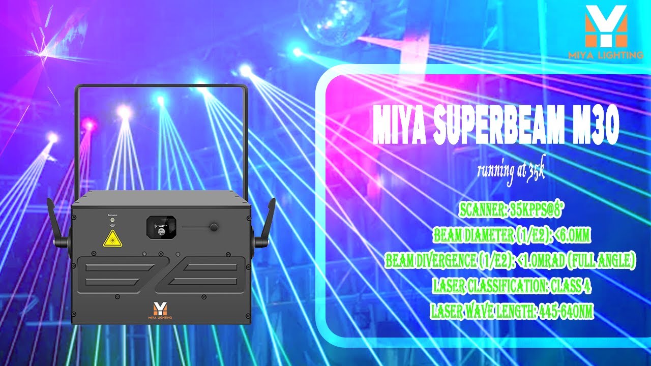 MIYA SuperBeam M30 PRO FB4 High Power Laser Light Show Projector