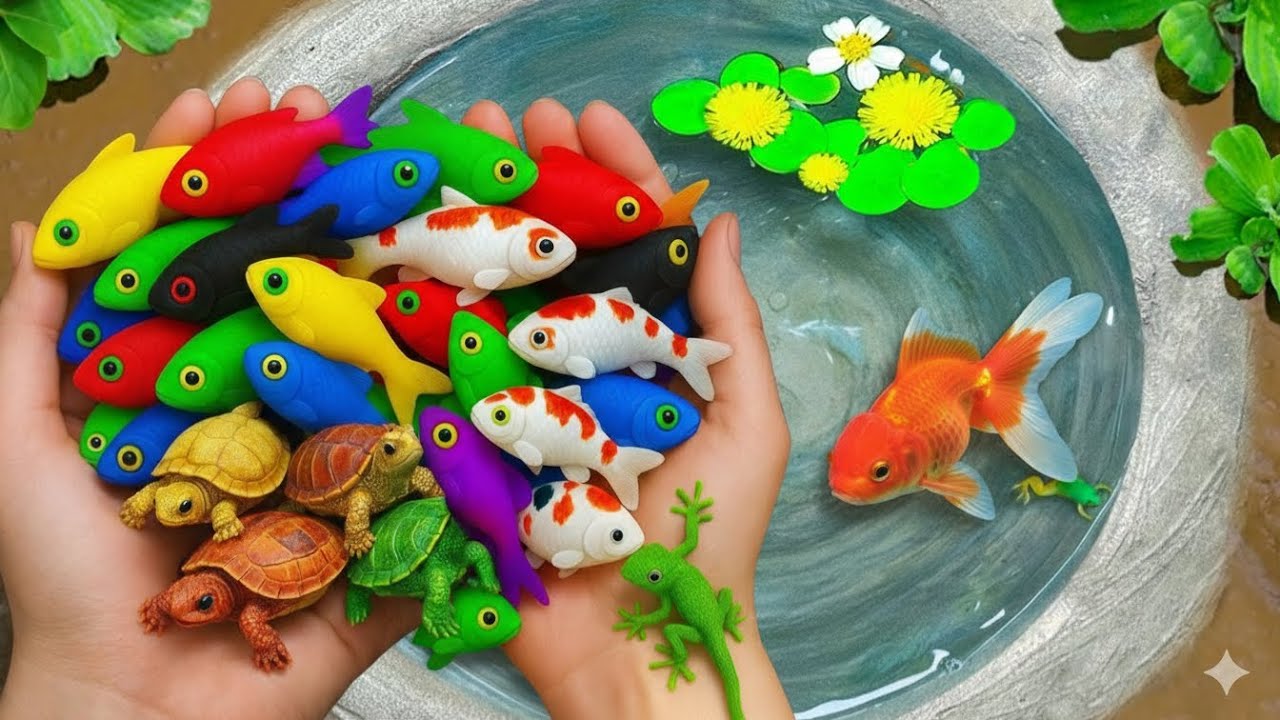 Amazing Catch Color Burst Pond Life, Galaxy Guppy, Koi