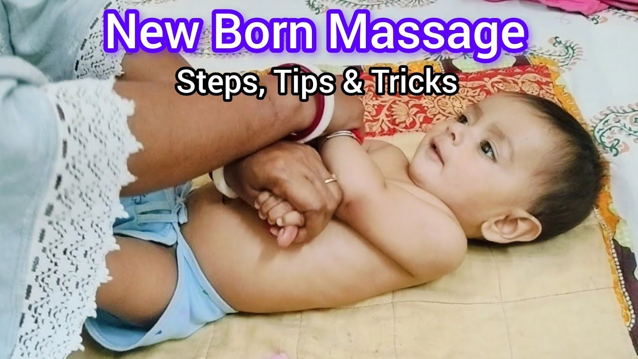 नवजात शिशु और बच्चों की मसाज कैसे करें/ Babies Massage - Indian Style //Baby Massage Tutorial