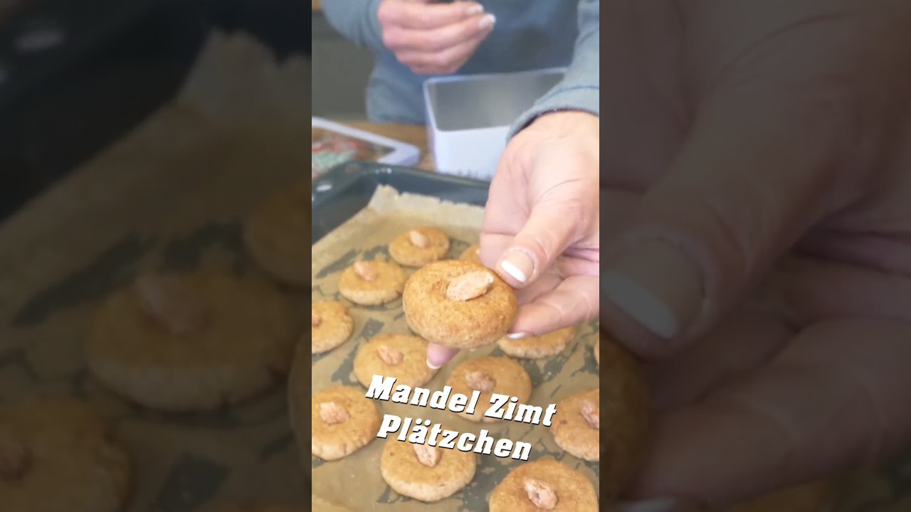 Weihnachtspl&auml;tzchen backen Mandel-Zimt Pl&auml;tzchen  #rezept