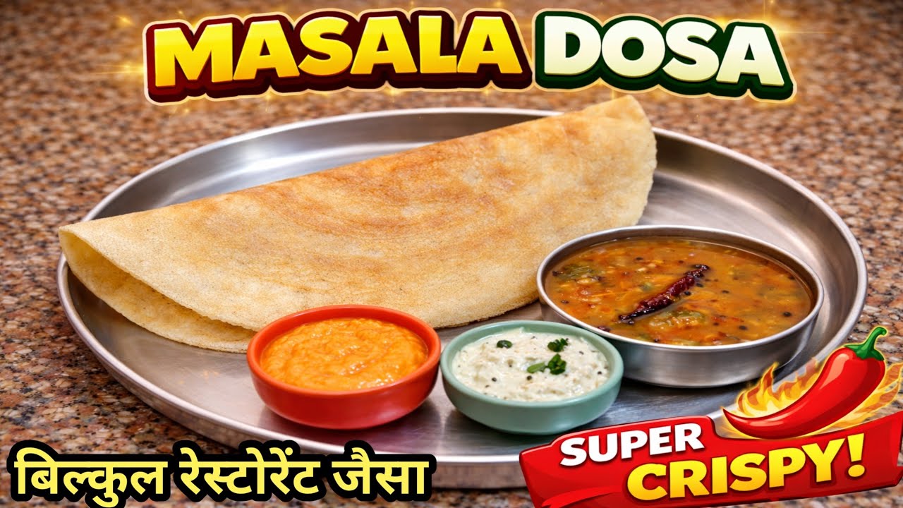 अब घर पर बनाएं रेस्टोरेंट जैसा टेस्टी और क्रिस्पी डोसा🌮 | Perfect Dosa Recipe 
