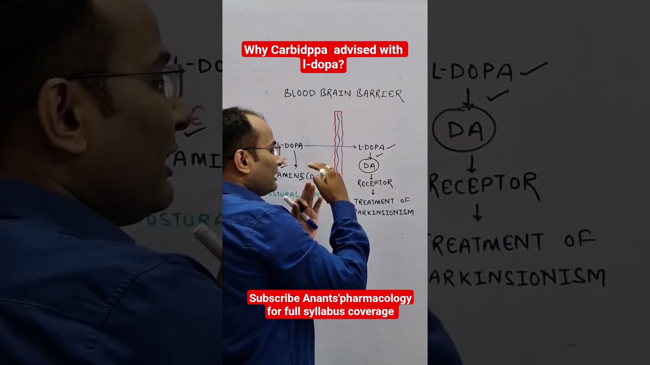 Levodopa with Carbidopa #parkinson #levodopa #carbidopa #pharmacology #neuropharmacology #dopamine