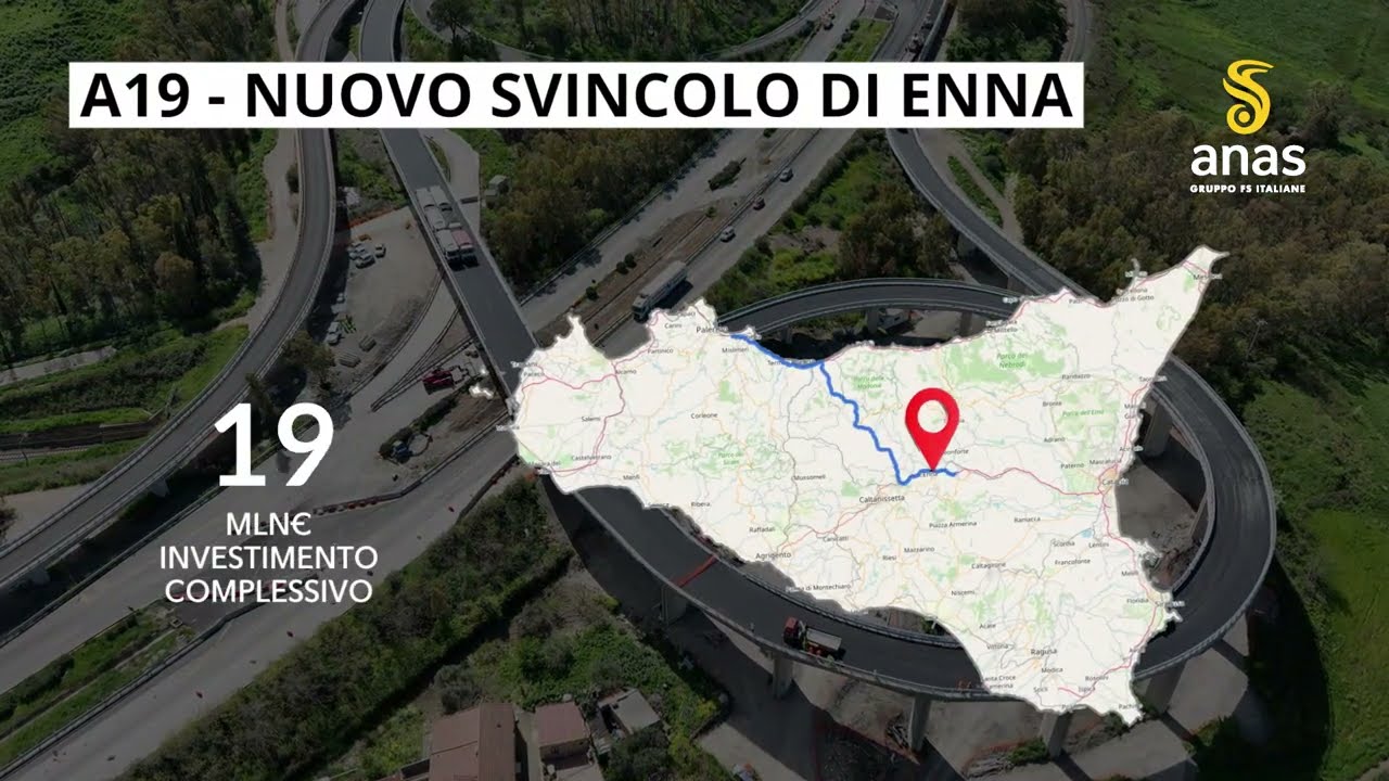 Sicilia, Autostrada A19: il nuovo svincolo Enna