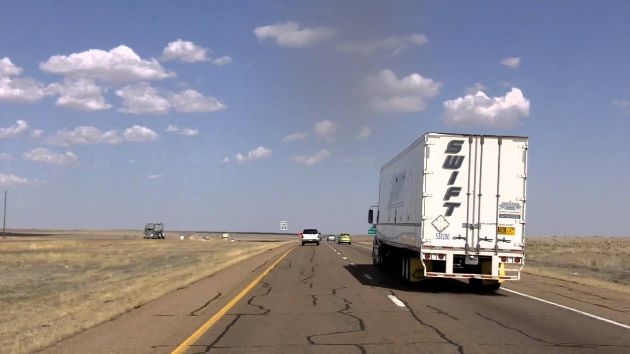 Interstate 40 Eastbound, New Mexico into Texas