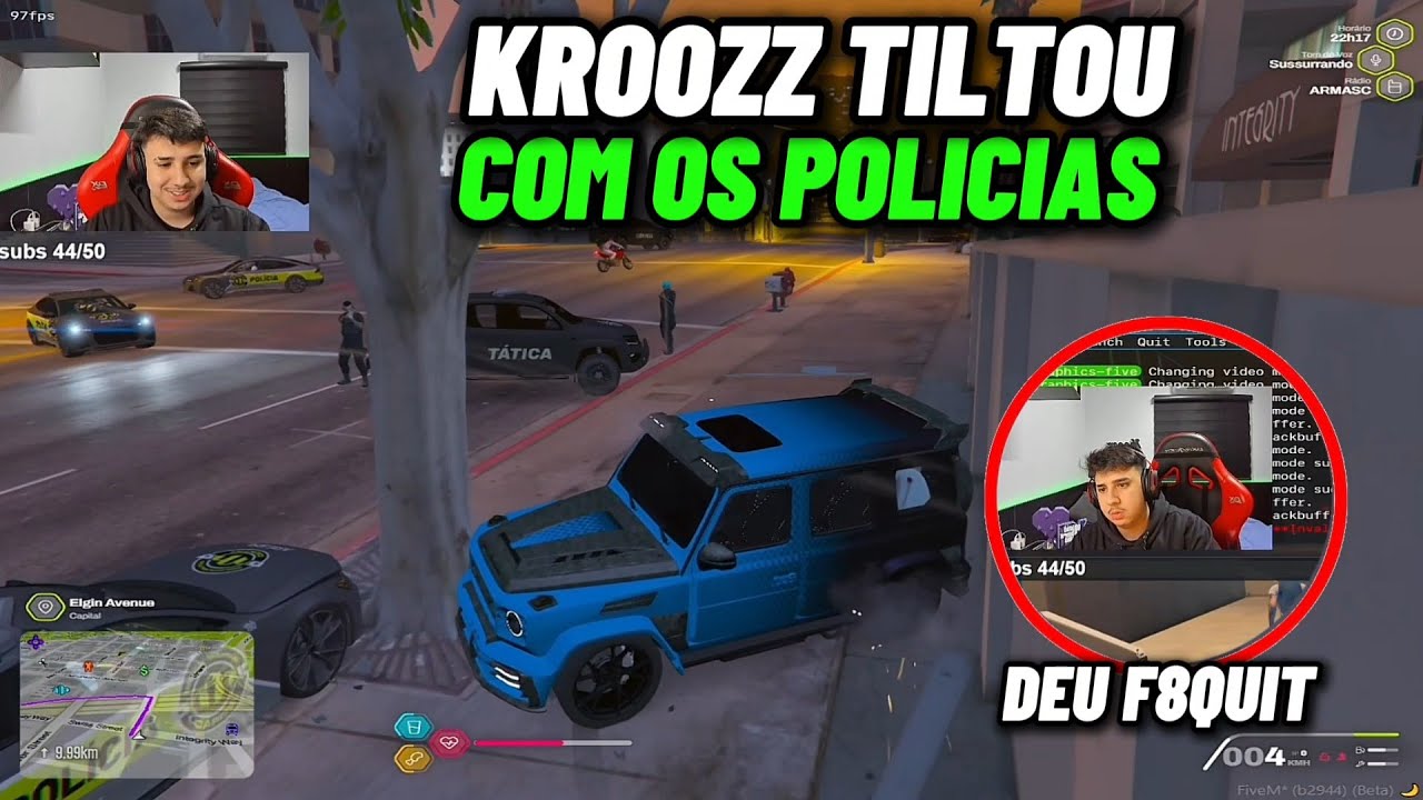 KROOZZ TILTOU COM OS POLICIAIS E DEU F8QUIT POR ESSE MOTIVO