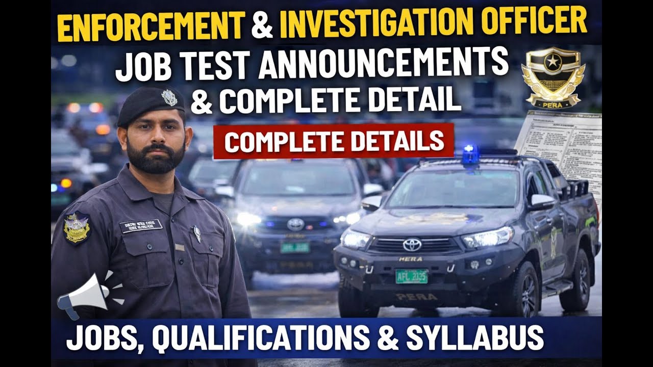 PERA 2nd Phase Enforcement Officer & Investigation Officer Test Complete Detail Dec 2025