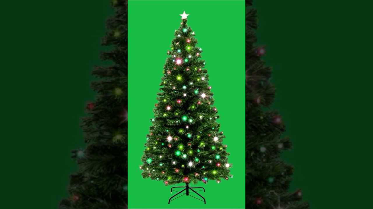 Sparkling Christmas Tree Green Screen Effect 🎄 #greenscreen #effects