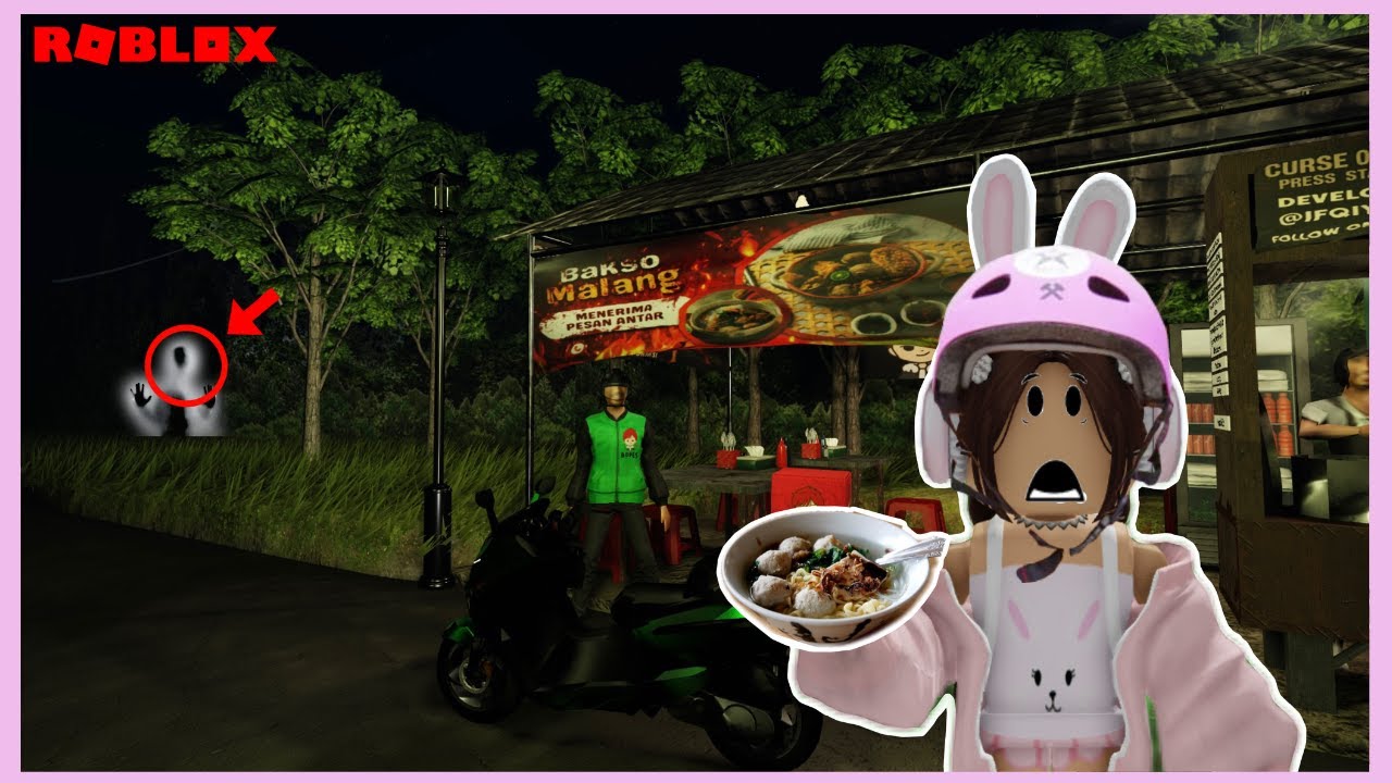 AKU JADI OJOL DAN JUALAN BAKSO MALANG.. TAPI YANG BELI ANOMALI👻 | ROBLOX