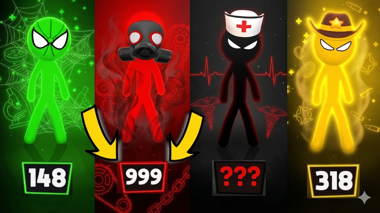 Stickman BEST MINIGAMES Tournament - Stickman Party 1 2 3 4 Player 2026
