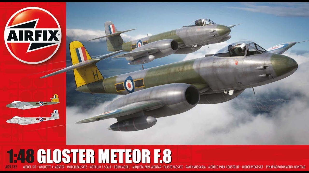Airfix 1/48 Scale Gloster Meteor F.8 2016 NEW MOULD (A09182) - Assembly