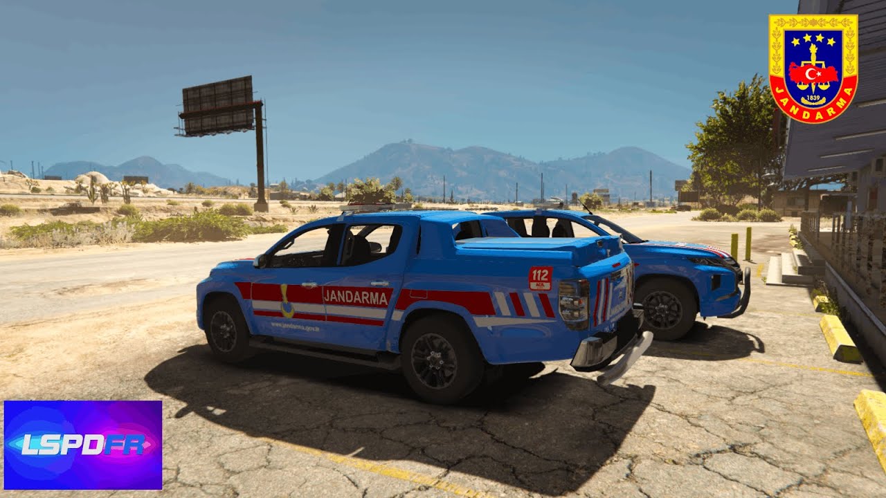 GTA V LSPDFR BÖLÜM (5) MİTSUBİSHİ L200 JANDARMA ASAYİŞ SAHİL KENARINDA KAVGA EDENLER YAKALANDI !!!