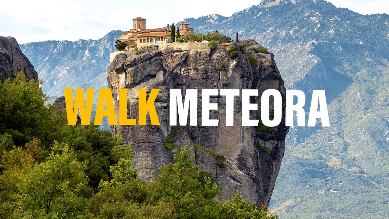 Walking Tour in Monastery of Holy Trinity Meteora, Greece I 4K UHD