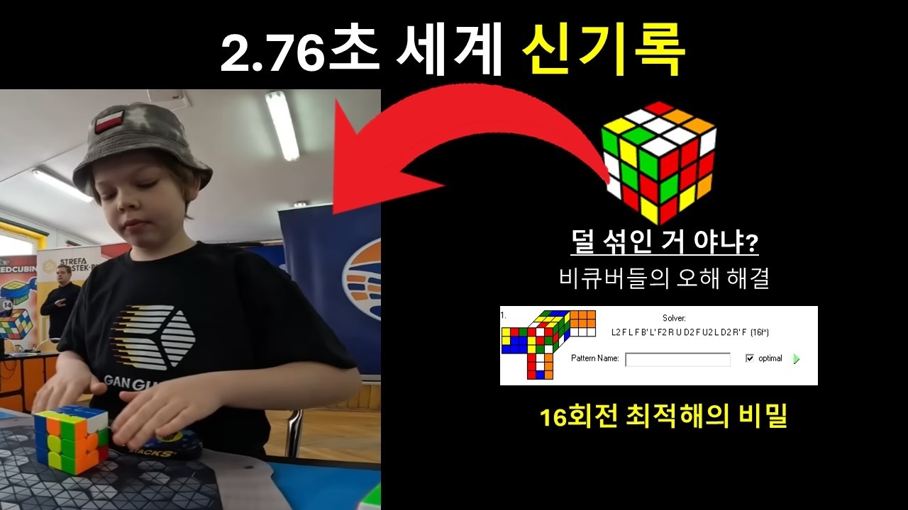 큐브 세계기록이 2초대? 이게 가능한 이유