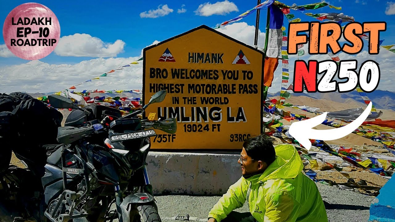 [First on YouTube] UMLING LA - World's Highest Motorable Pass, Nurbu LA, Phorti LA, N250 at 19024 ft