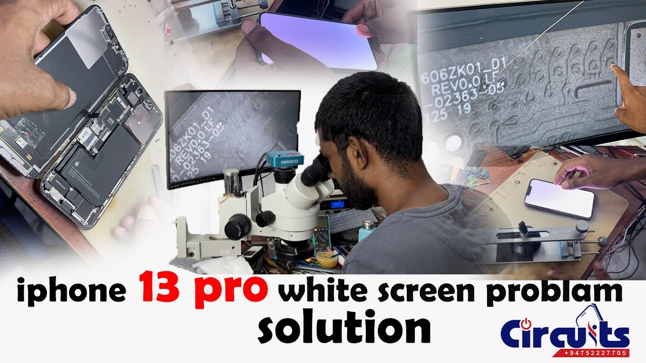 IPHONE 13 PRO WHITE SCREEN PROBLAM SOLUTION