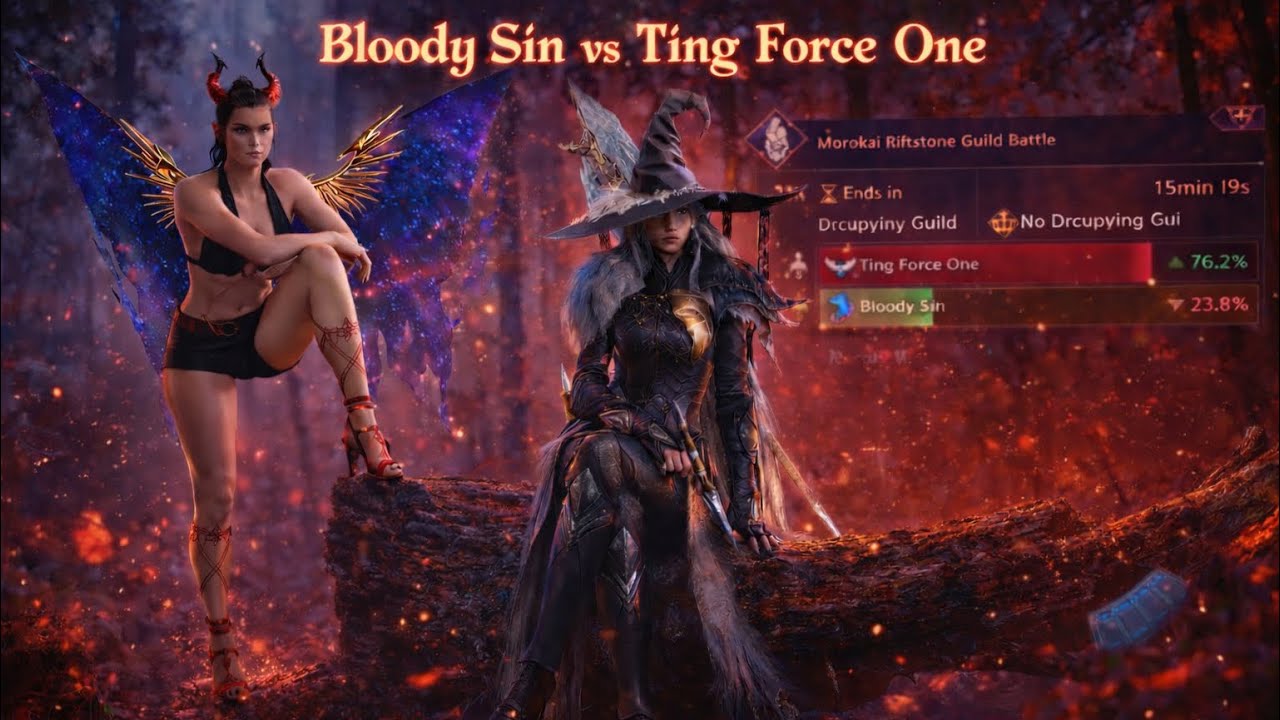 MOROKAI RIFTSTONE WAR- Bloody Sin vs Ting Force One | Throne And Liberty, NA EAST CARNAGE SERVER