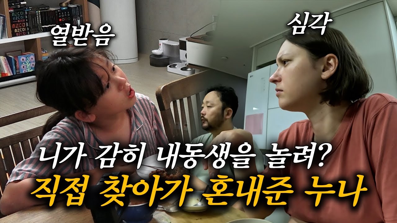 니가 감히 내 동생을 놀렸어? 직접 찾아가 다시는 괴롭히지 말라고 충고하고 온 누나 남매이야기