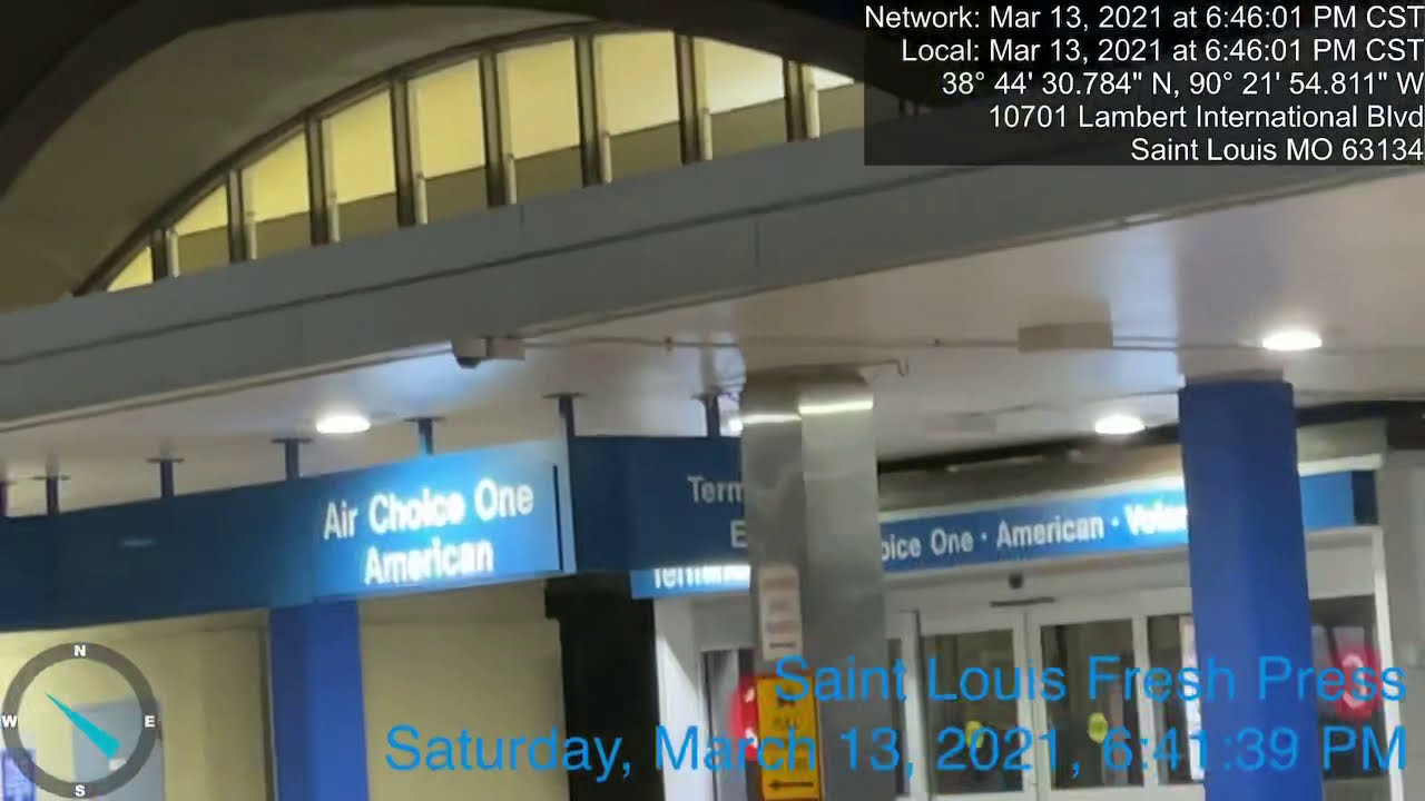 St. Louis, Missouri-Let’s Tour the Departure Terminals of Lambert Intl Airport  - Drive- by only