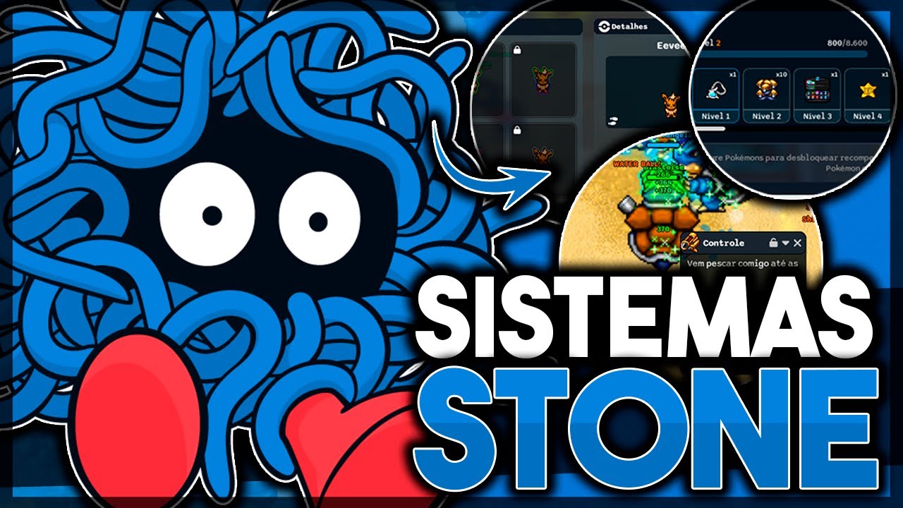 POKE STONE: OS SISTEMAS INCRÍVEIS DESSE NOVO SERVIDOR DE POKETIBIA! 🎮