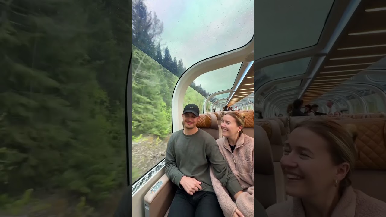 CANADA ROCKY MOUNTAINEER LUXURY TRAIN RIDE!!!#Canada #shortvideo #trending #travelvlog #travel