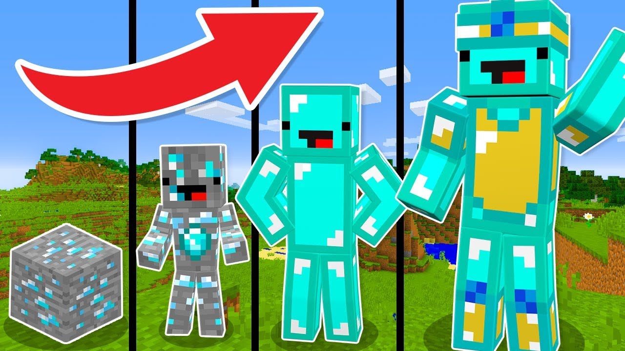 SE I DIAMANTI FOSSERO VIVI SU MINECRAFT!