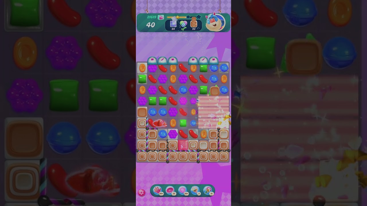 Candy Crush Level 21619 with boosters 
