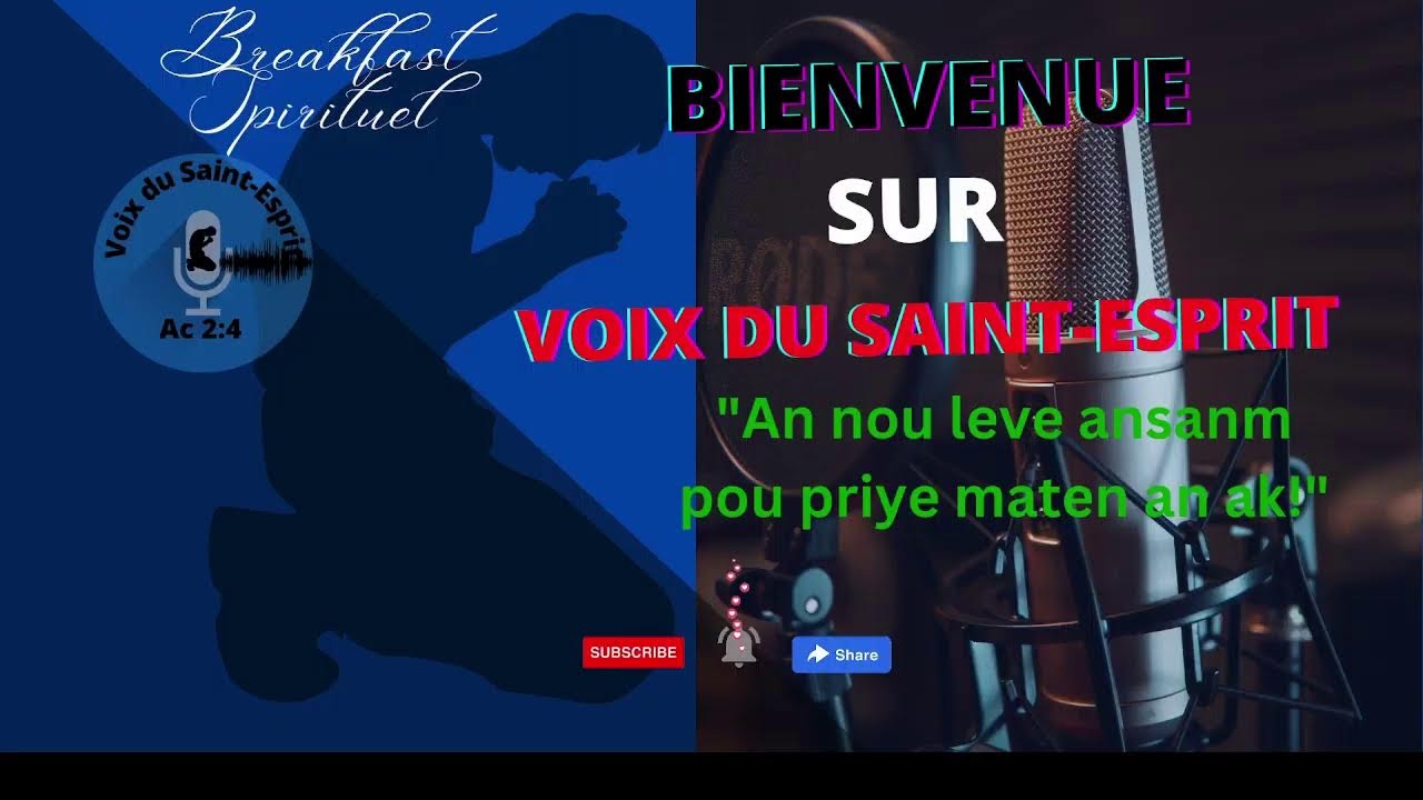 An nou leve pou priye maten Mercredi 18 Mars 2026 a./ Breakfast Spirituel