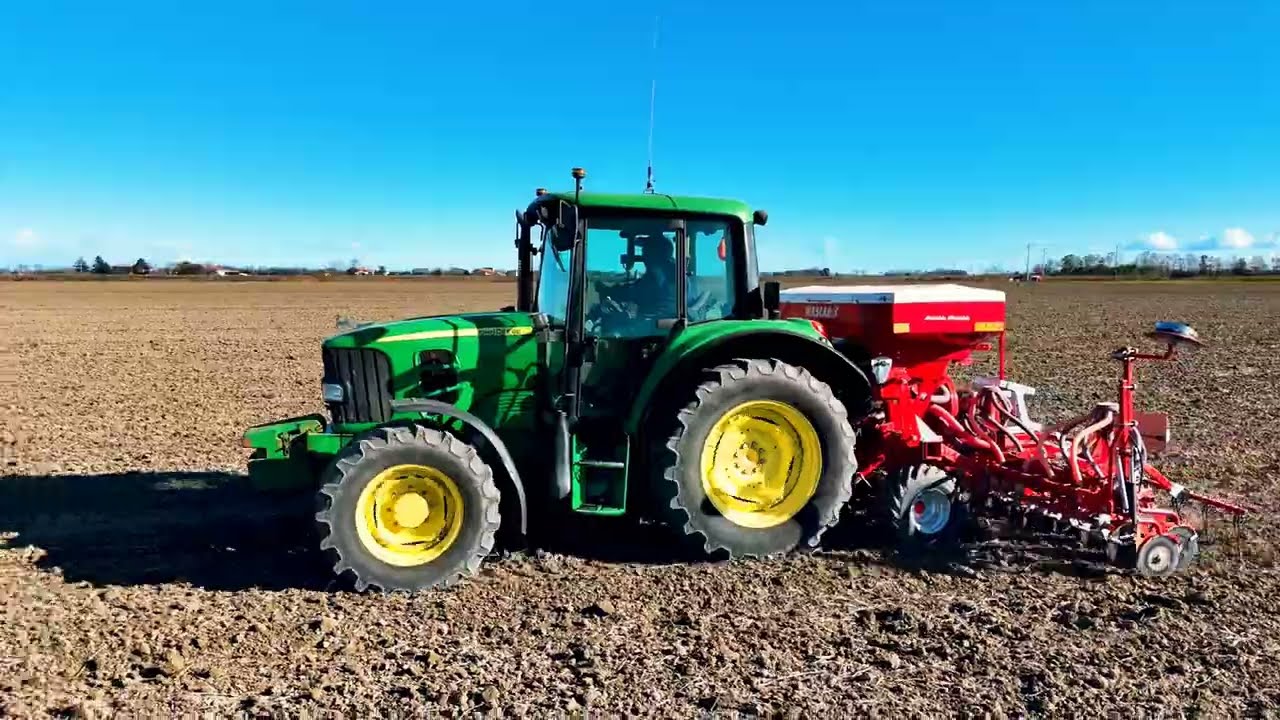 JOHN DEERE 6230 + SEMINATRICE MASCAR Pedol