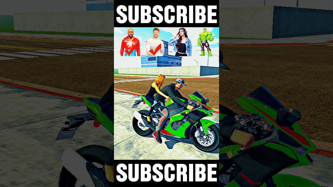 Indian Bikes Driving 3D 💥 All Characters Bike Ride Share Challenge 🔥 #shorts #gaming #challenge #gta