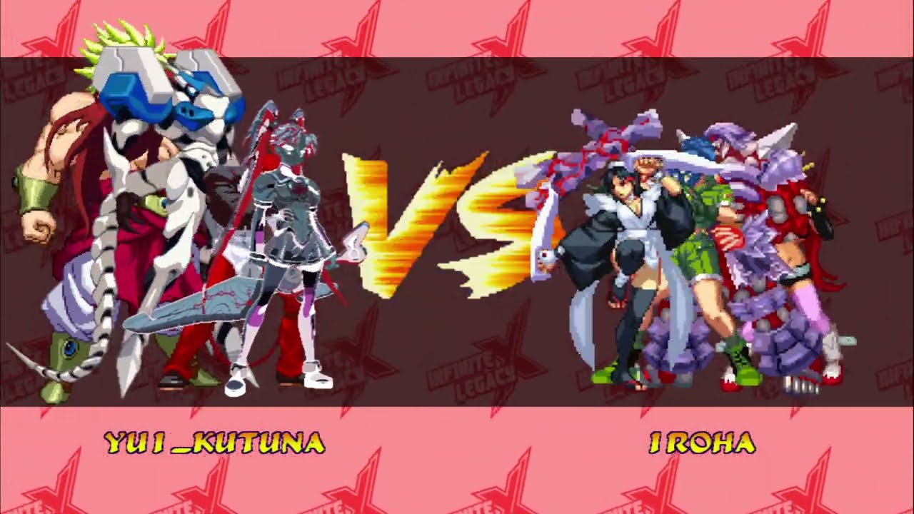 [4K] MUGEN: ETB &ndash; Yui Kutuna, Claw Iori, Justice, Broly vs Iroha, Leona, Astaroth, Yoko