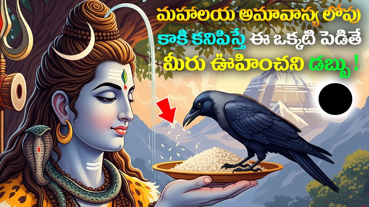 మహాలయ అమావాస్య లోపు కాకి కనిపిస్తే ఈ ఒక్కటి పెడితే మీరు ఉహించని డబ్బు ! || #mahalayaamavasya