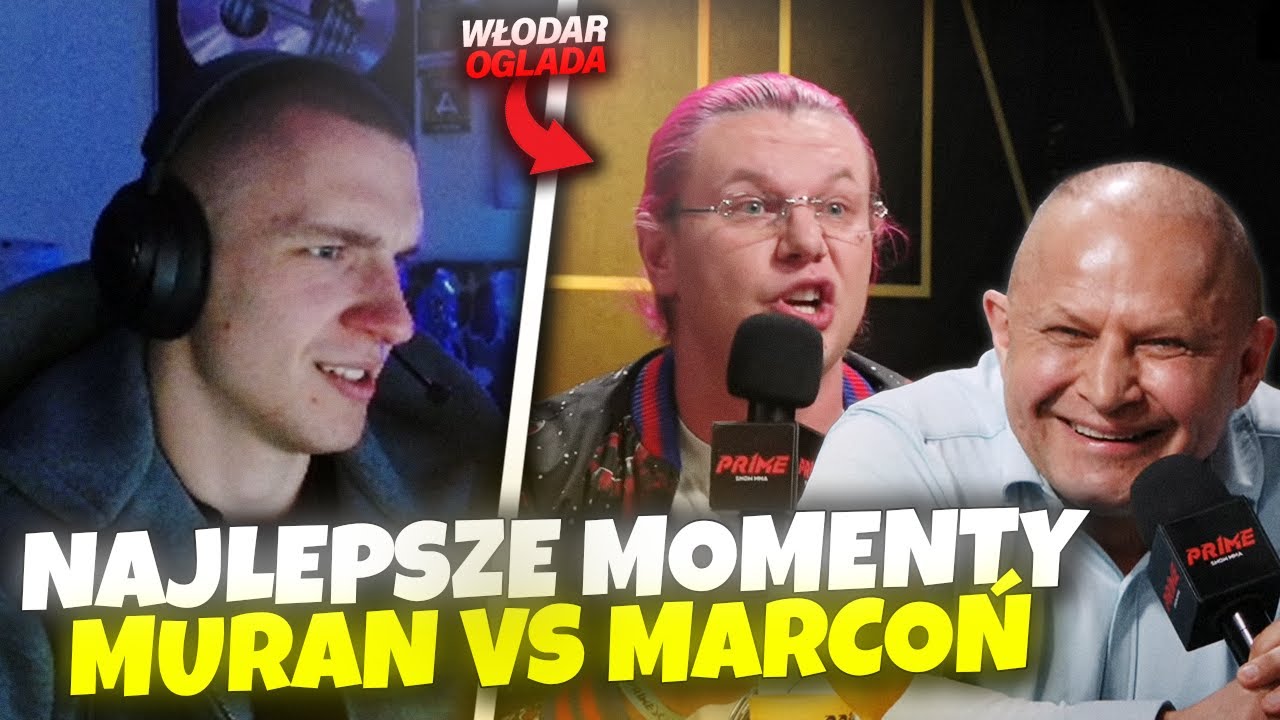 WŁODAR OGLĄDA KONFERENCJĘ PRIME MMA 12 | NATAN VS MURAN