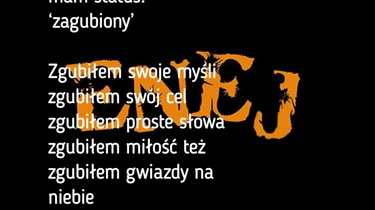 TEKST Enej - Zagubiony (Official video)