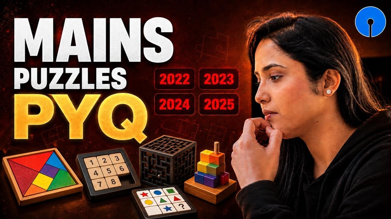 🧩SBI PO & CLERK MAINS PUZZLES Previous Year Questions | Important Mains Puzzles | Bank Exam 2026