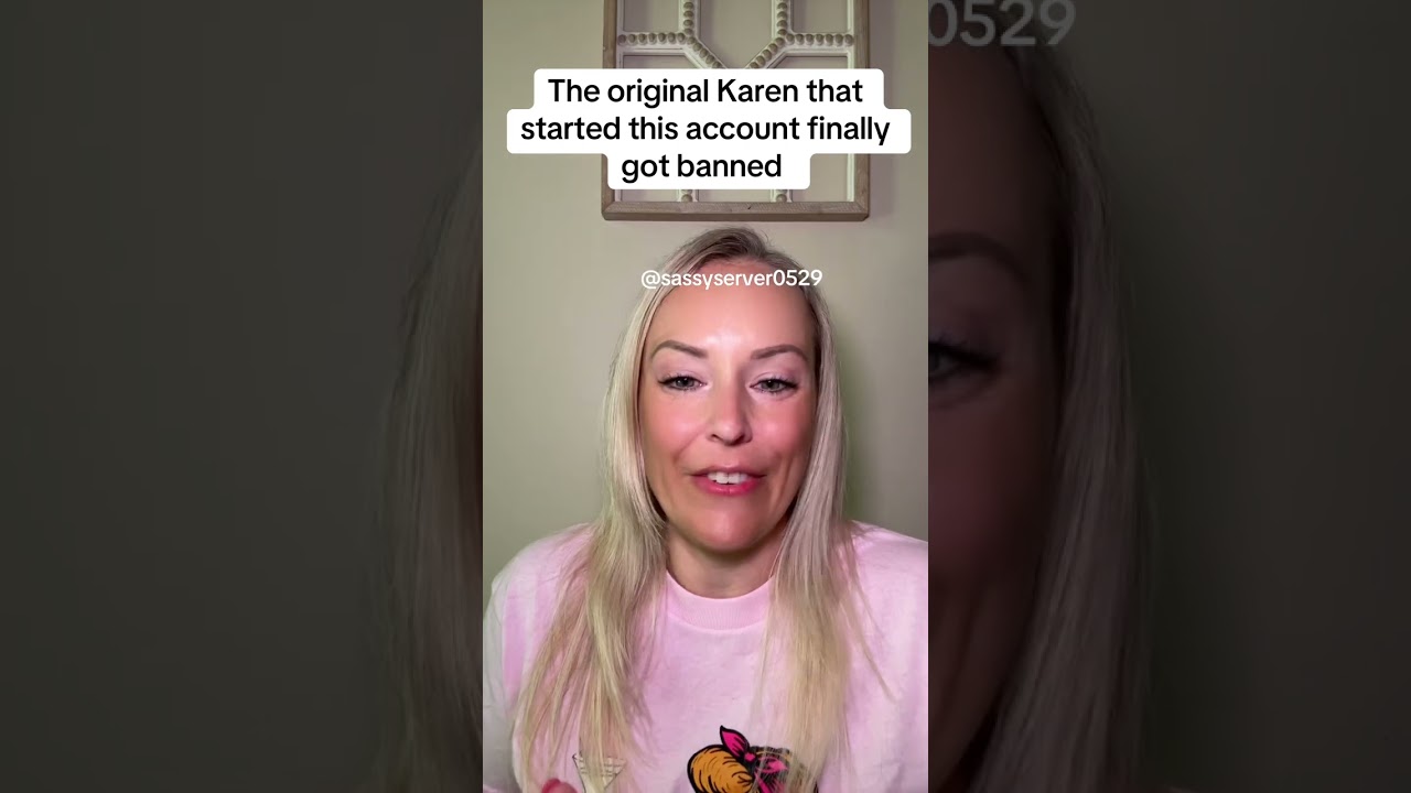 The original Karen that started this account is now banned 🥳🥳#karen #story #storytime #restaurant