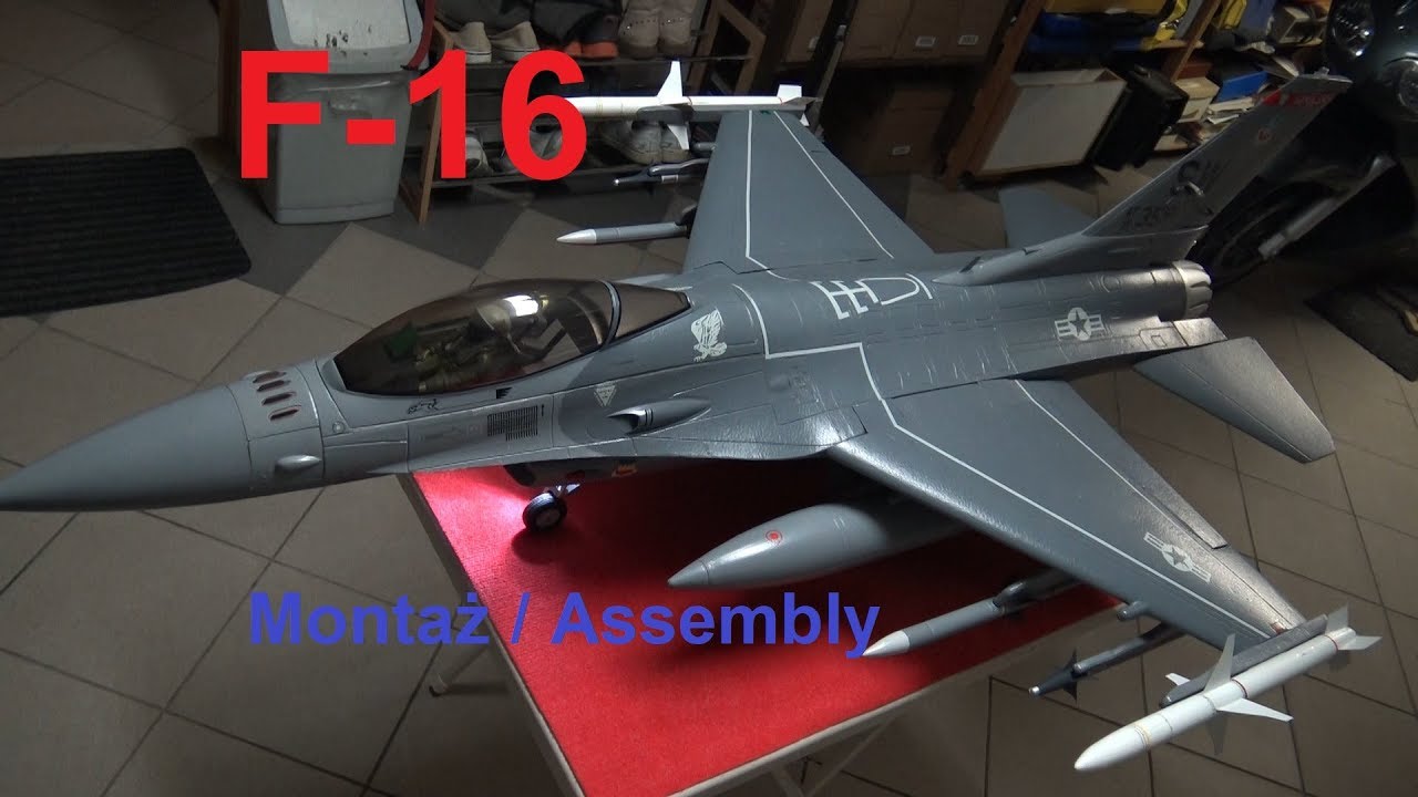 F-16 Fighting Falcon 90mm EDF Jet montaż/assembly Freewing