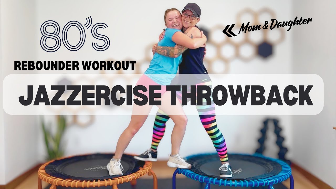 25 Minute 80s Jazzercise Rebounder Workout | Fun Throwback Mini Trampoline Cardio