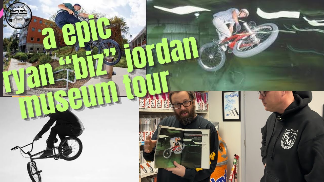 ryan “biz” jordan came thru the powers bmx museum gives us his tour! 