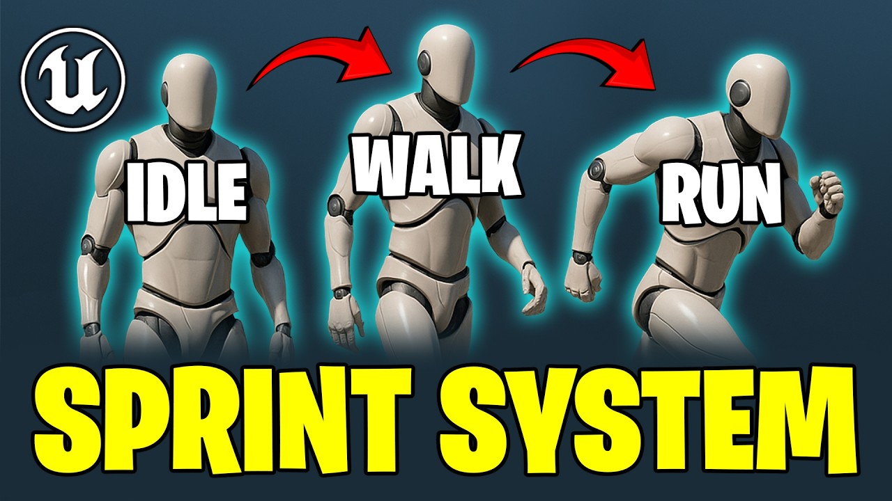 Simple Sprint System With Idle, Walk and Run Animations In Unreal Engine 5 - Beginner Tutorial