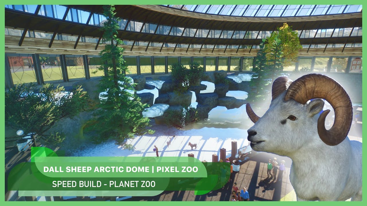 Dall Sheep 🐑❄️ | Arctic Dome | Pixel Zoo | Planet Zoo | Let's build | Speed Build #5