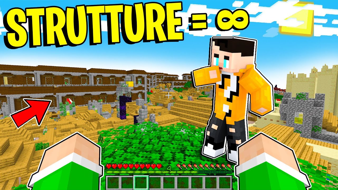 MINECRAFT MA LE STRUTTURE SI MOLTIPLICANO ALL'INFINITO! [Difficilissimo]