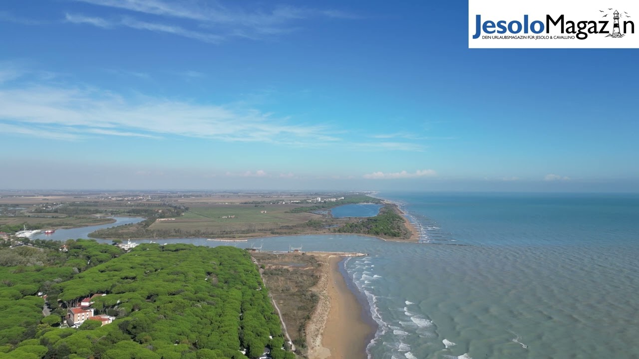 Jesolo Pineta mit Merville Tower, Piave Mündung und Laguna del Mort