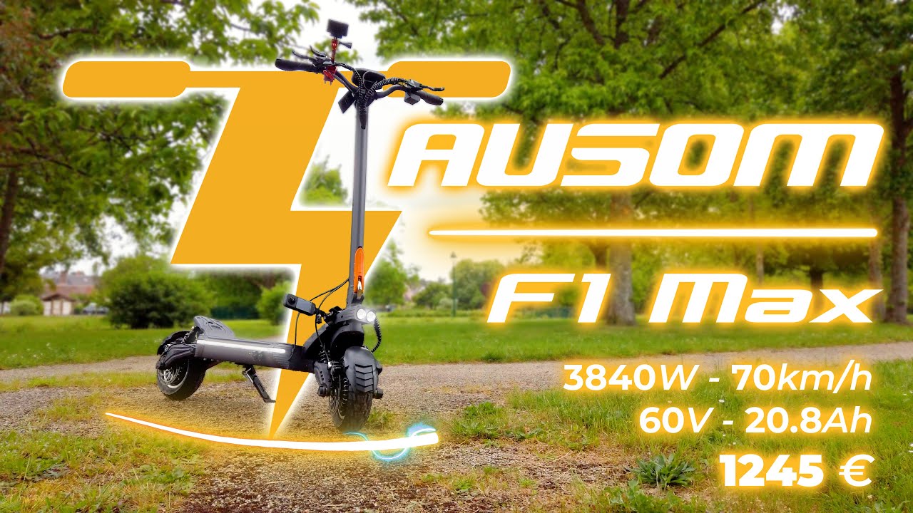 Trottinette électrique Ausom F1 Max, la plus puissante de la marque et toujours aussi abordable !