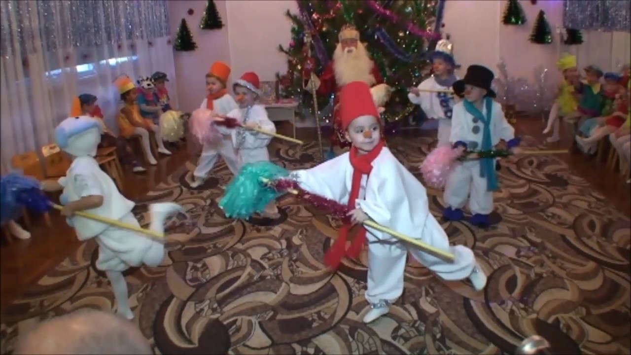 танец снеговиков средняя гр 2014 г