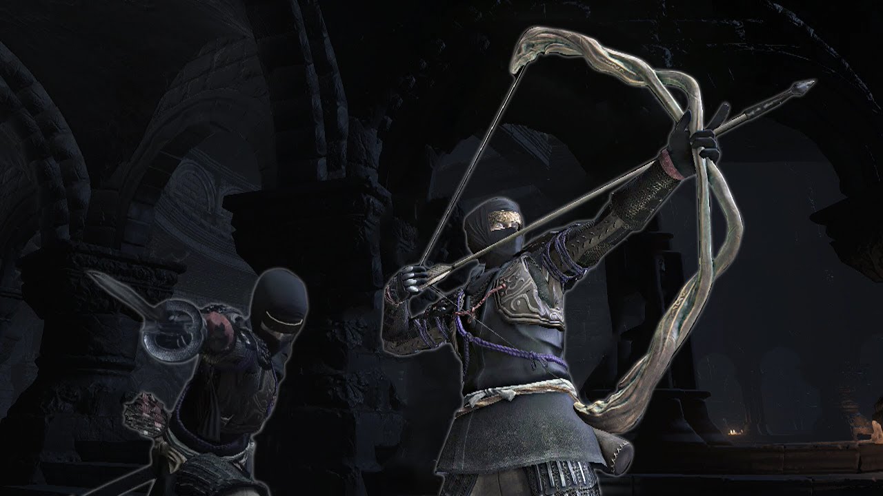 Dark Souls 3 PvP - Shadow Ninja - White Birch Bow - Dark Drift