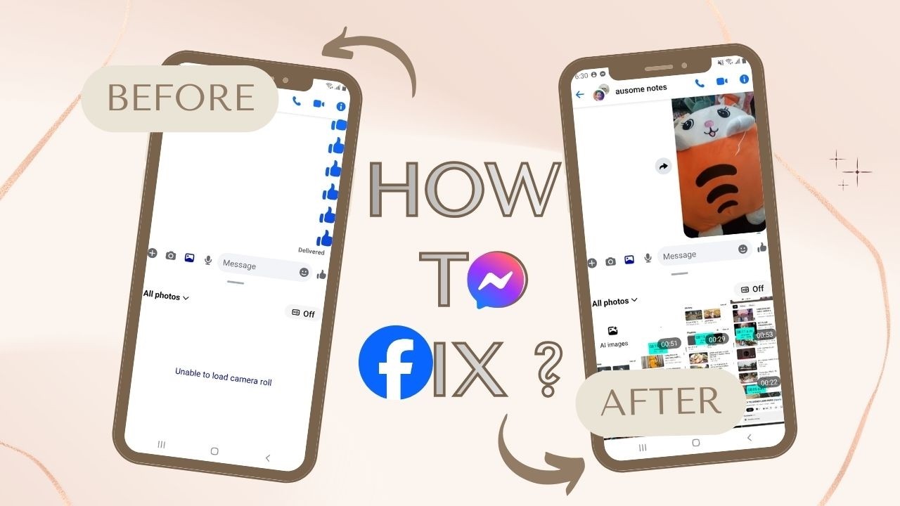 Messenger unable to load camera roll
