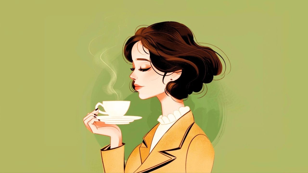 A Smile Between Sips 😊｜Warm Café Jazz with Female Vocals for Study & Focus --60min