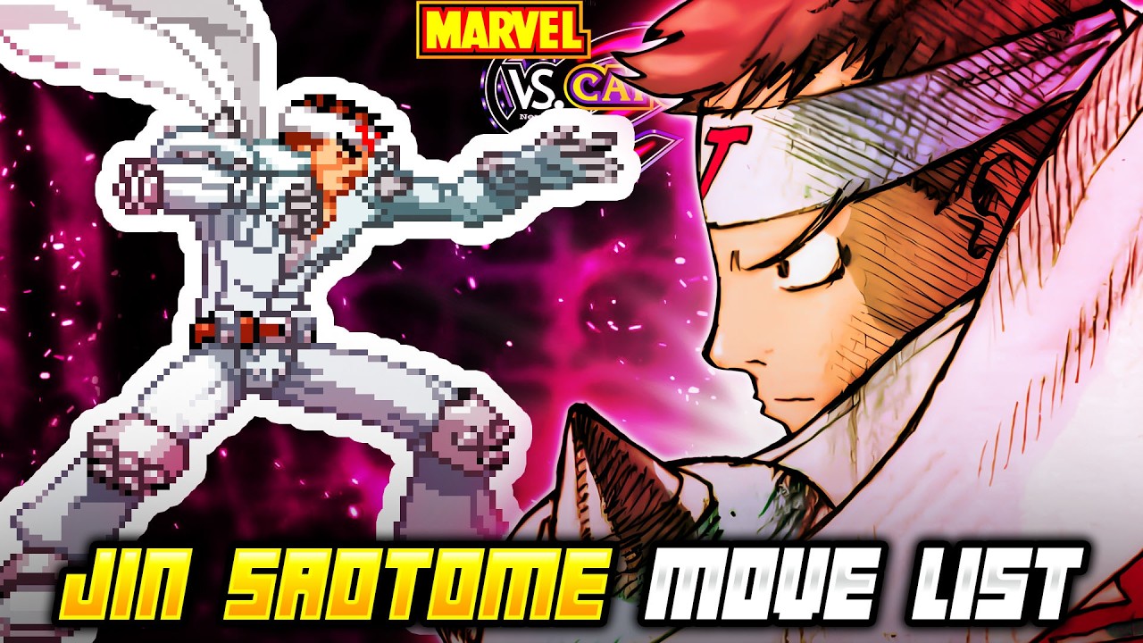 JIN SAOTOME MOVE LIST - Marvel vs. Capcom 2: New Age of Heroes (MvC2)