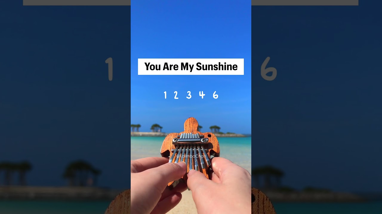You Are My Sunshine on a Mini Kalimba