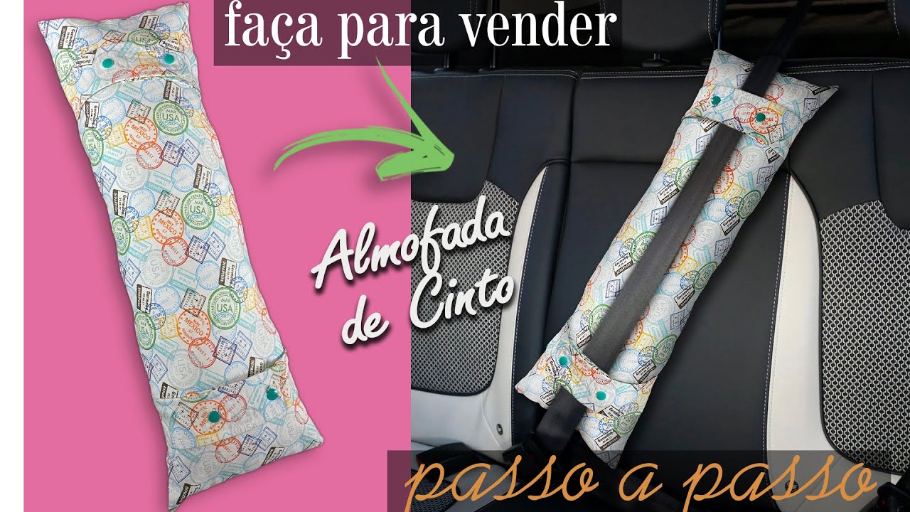 Como Fazer Almofada de Cinto Passo a Passo Para Iniciantes [Modelo Simples com Botão de Pressão]